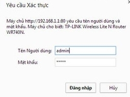 Đăng nhập modem TP-LINK