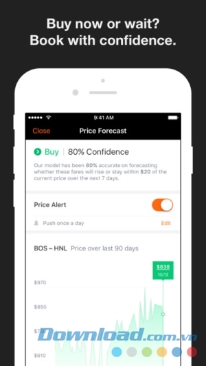 KAYAK cho iOS đặt phòng 