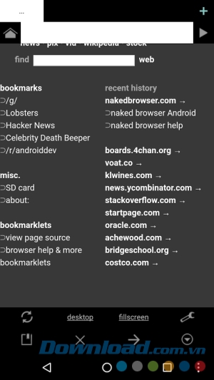 Trình duyệt web mobile Naked Browser Web Browser cho Android Trình duyệt web mobile Naked Browser Web Browser cho Android