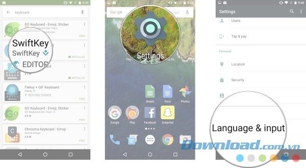 Thay đổi bàn phím trên Android