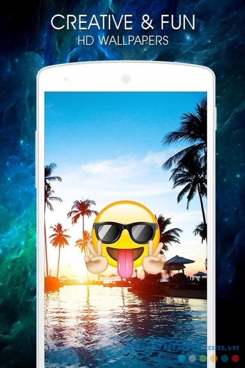 Ứng dụng hình nền emoji