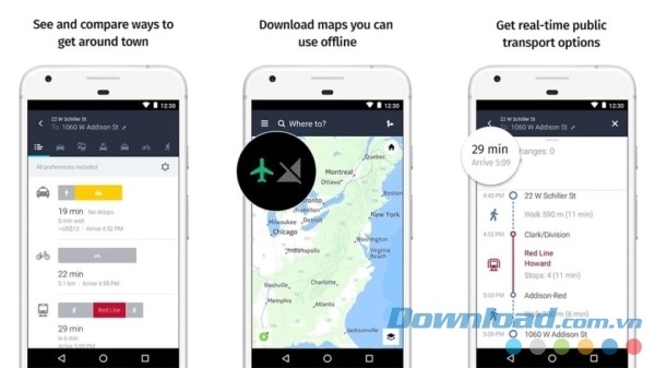 Ứng dụng chỉ đường trên android