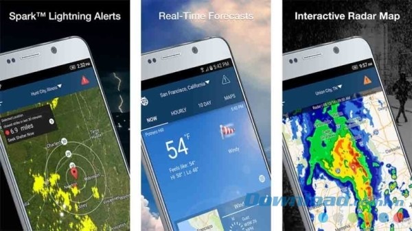 Ứng dụng dự báo thời tiết miễn phí