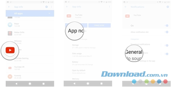 Cấu hình thông báo trên Android Oreo