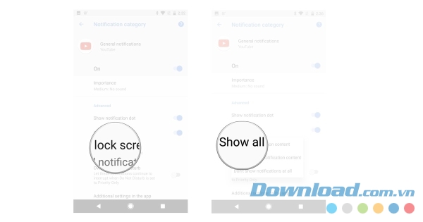 Hiển thị thông báo trên màn hình khóa 
