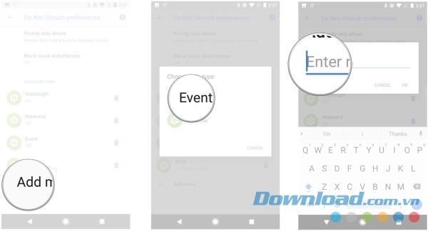 Thêm quy tắc tự động 