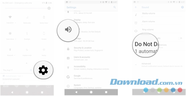 Quy tắc tự động Do Not Disturb