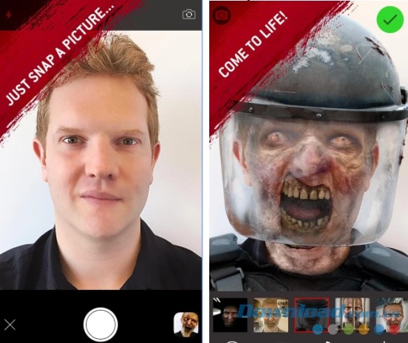 Ứng dụng chụp ảnh xác sống