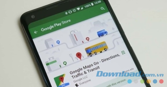 Giao diện Google Maps Go