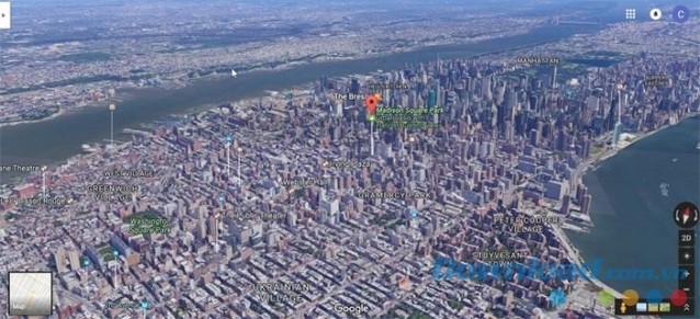 Xem thế giới từ trên cao qua Google Maps