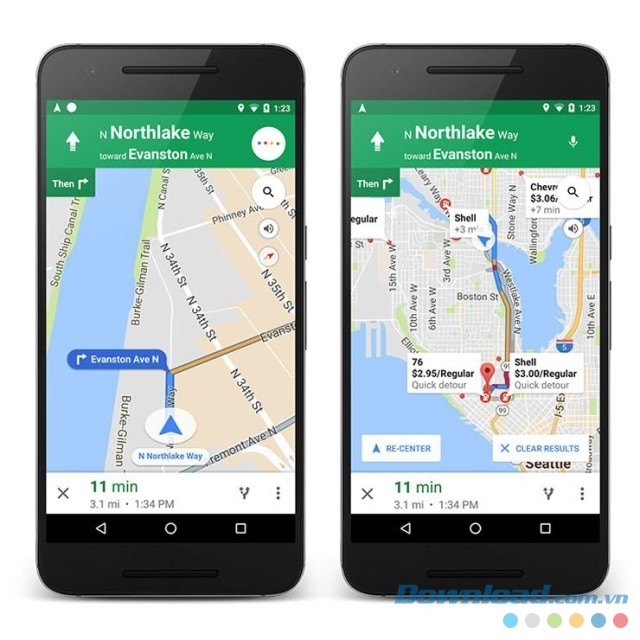 Sử dụng giọng nói điều khiển google maps