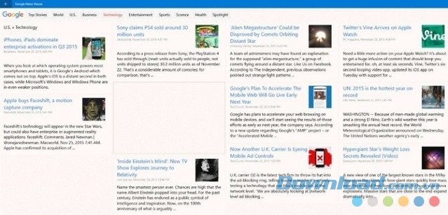 Ứng dụng Google News Viewers