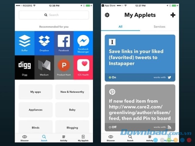 IFTTT cho iOS