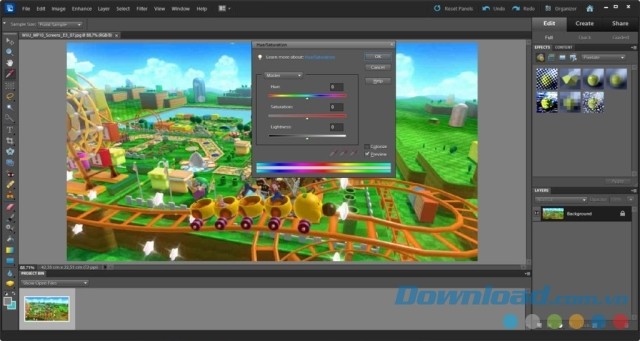 Chỉnh lại thang màu sắc