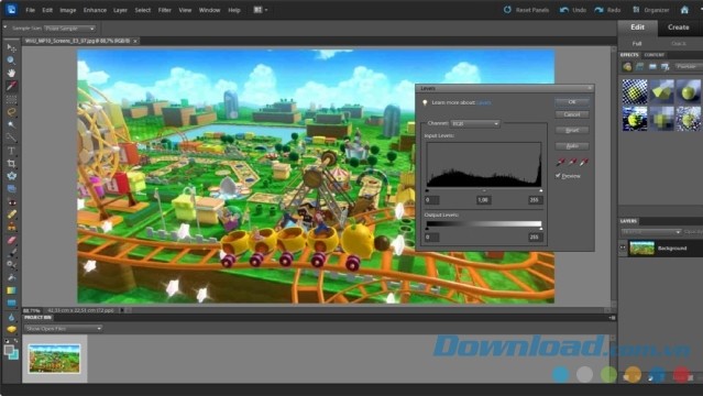 Chỉnh lại độ sáng hình ảnh