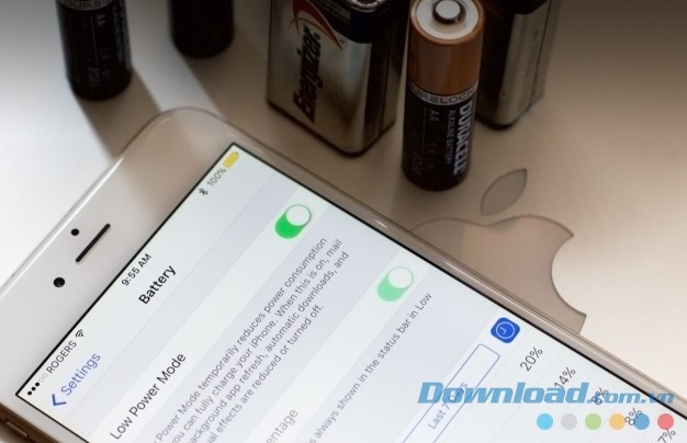 Bật chế độ pin thấp