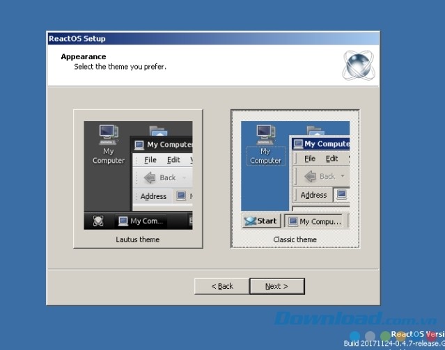 Cài đặt ngôn ngữ ReactOS
