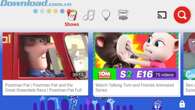Cài đặt YouTube KidsKids