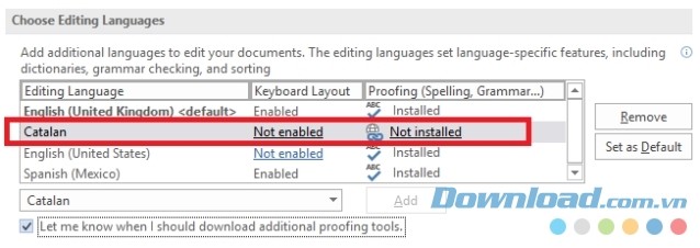 Thêm từ điển mới vào Microsoft Word