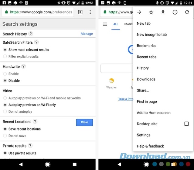 Lịch sử trên Chrome