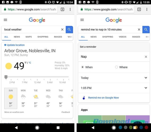 Chrome tích hợp nhiều widget