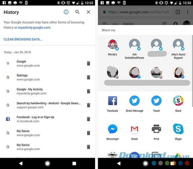 Xóa dữ liệu web trên chrome