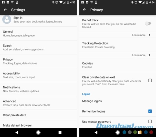 Firefox có tính năng bảo mật