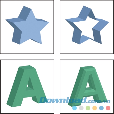 Tùy chọn Bevel trong Adobe Illustrator