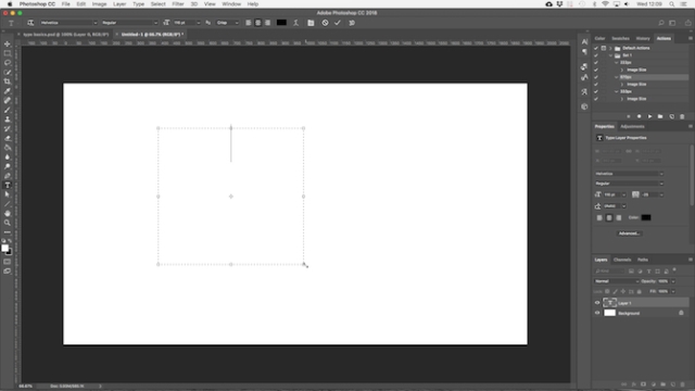 Ô text box trong Photoshop