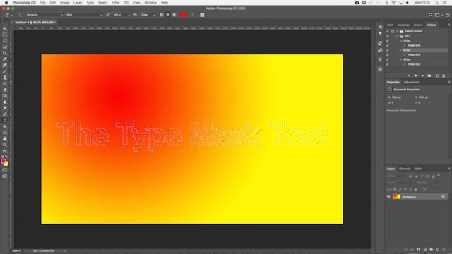 Mask Text trong photoshop