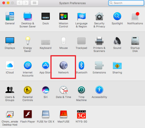 Cấu hình hệ thống Mac