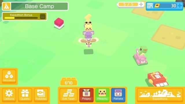 Đồ họa game Pokémon Quest 