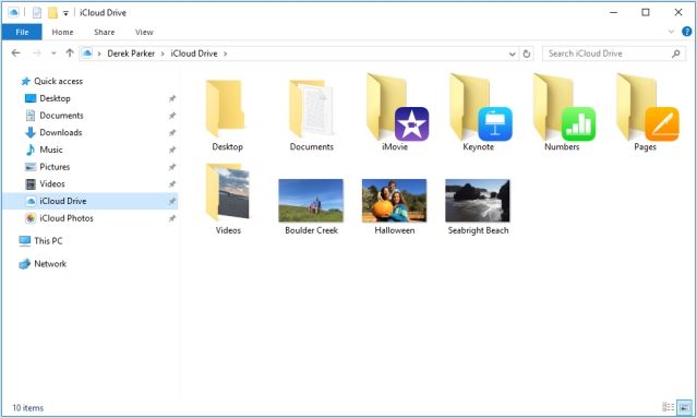 xem file trên icloud drive