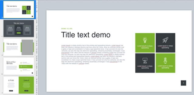 Mẫu slide nền tự nhiên