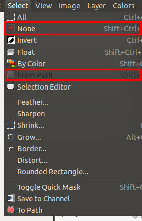 From Path trong GIMP