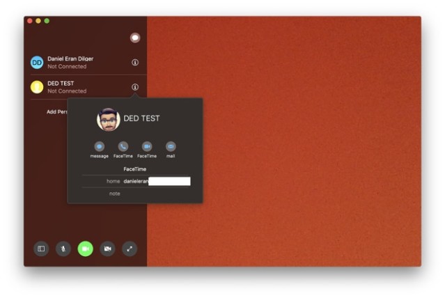 Giao diện tuyệt đẹp của FaceTime