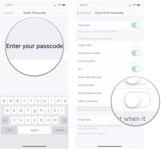 Kích hoạt USB Restricted Mode