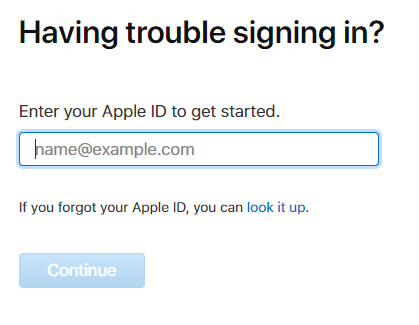 Tra Apple ID nếu quên