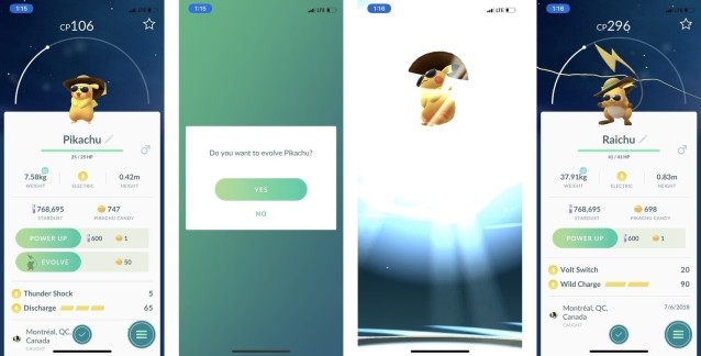 Tiến hóa Pokemon như ý muốn