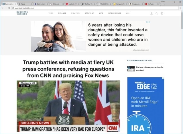 Mở tab trên Chrome