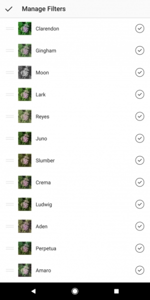 Trình quản lý bộ lọc của Instagram