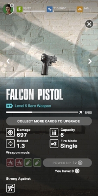 Card vũ khí trong The Walking Dead: Our World