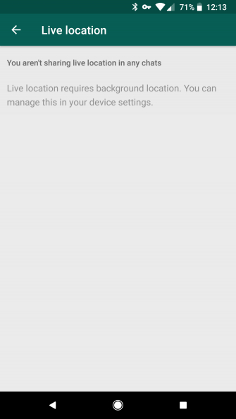 Danh sách vị trí chia sẻ trên WhatsApp