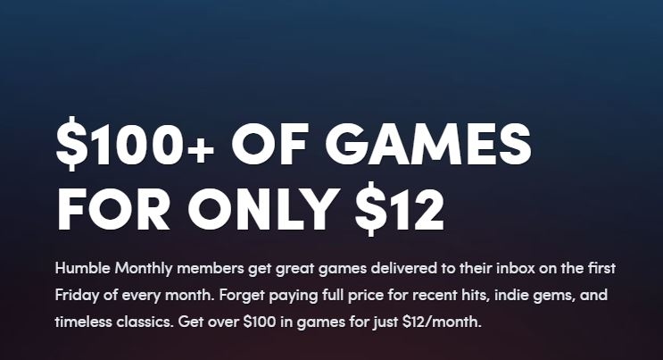 Ưu đãi khi dùng Humble Monthly