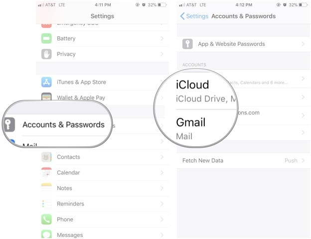Quản lý tài khoản email trong Mail