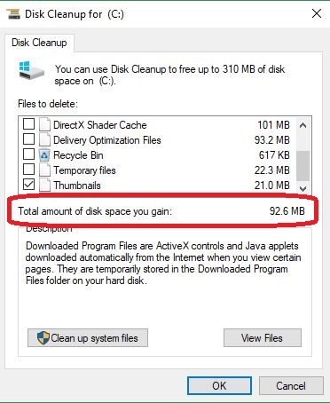 Tổng lượng rác đĩa đã dọn