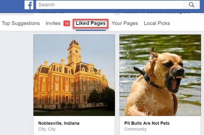 Bỏ like page facebook