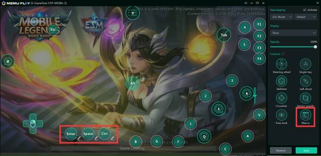 Sử dụng phím macro trong MEmu