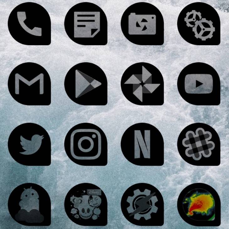 icon pack oscuro