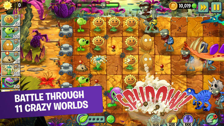 Đồ họa game Plants vs. Zombies 2